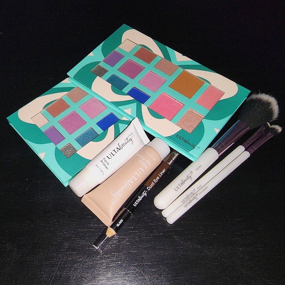 🐰Easter Spring Makeup Set🐥 Ulta Beauty 2 Palettes, Primer, Liner, & Brushes🌷